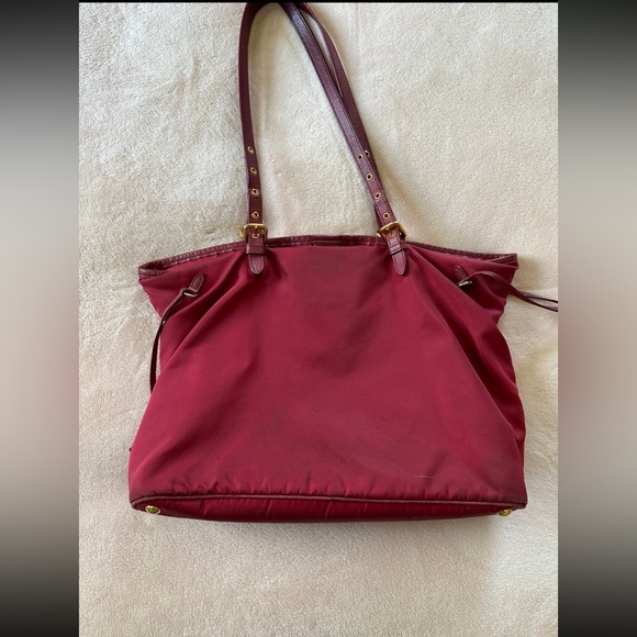 PRADA Tessuto Nylon Saffiano Tote Granato - Picture 4 of 12